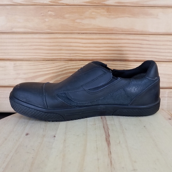 KEEN 1012857D DESTIN Men's 11.5 US Slip On Black Leather Loafers EH Work Shoes - Picture 10 of 16